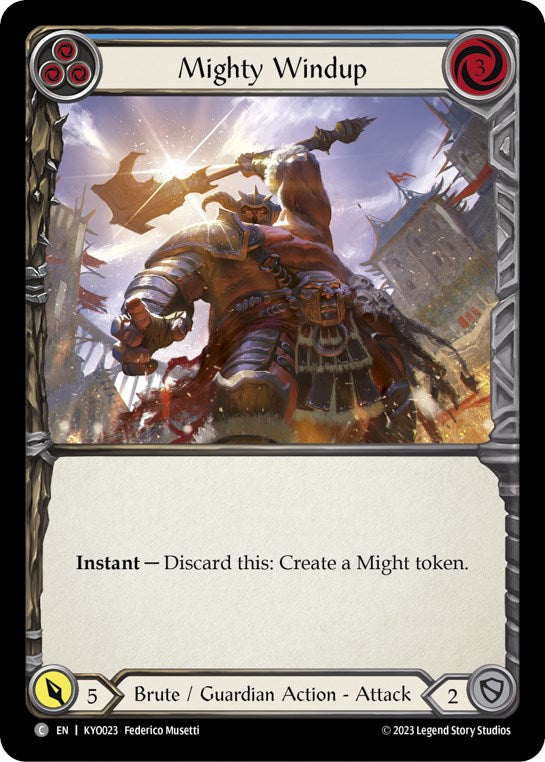 Mighty Windup (Blue) (KYO023) [Blitz Deck: Heavy Hitters - Kayo]