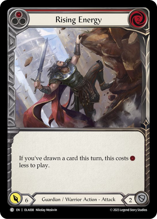 Rising Energy (Red) (OLA008) [Blitz Deck: Heavy Hitters - Olympia]