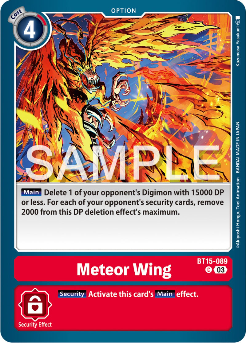 Meteor Wing (BT15-089 C) [Exceed Apocalypse]
