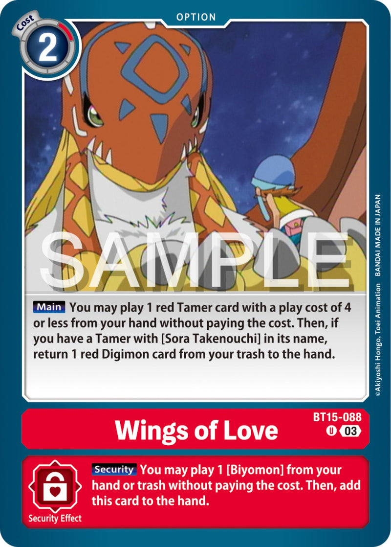 Wings of love (BT15-088 U) [Exceed Apocalypse]