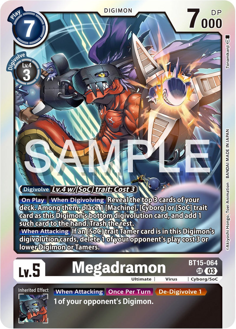 Megadramon (BT15-064 SR) [Exceed Apocalypse]