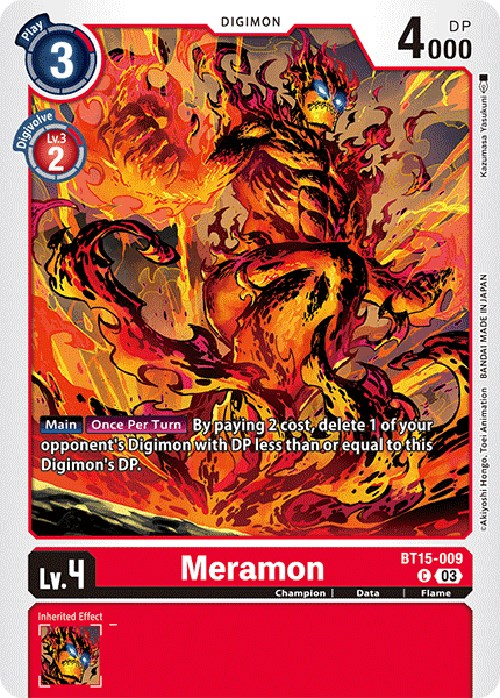 Meramon (BT15-009 C) [Exceed Apocalypse]