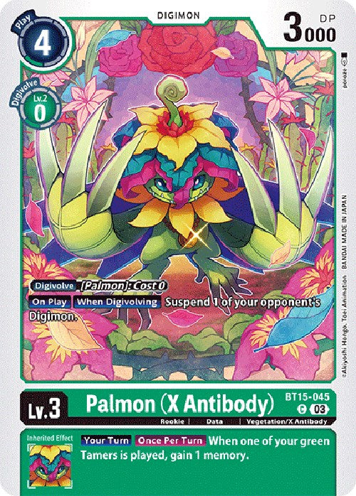 Palmon (X Antibody) (BT15-045 C) [Exceed Apocalypse]