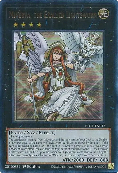Minerva, the Exalted Lightsworn (BLC1-EN013) [Battles of Legend: Chapter 1]