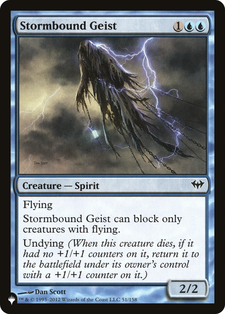 Stormbound Geist (51/158) [The List Reprints]