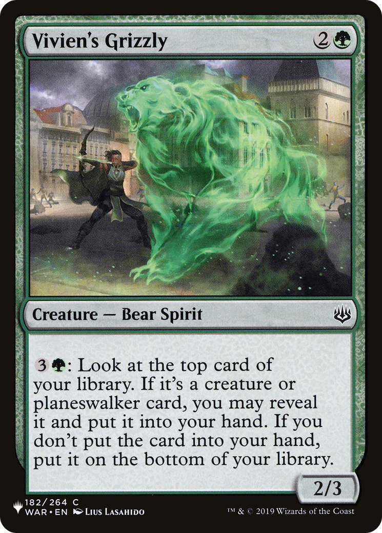 Vivien's Grizzly (182/264) [The List Reprints]
