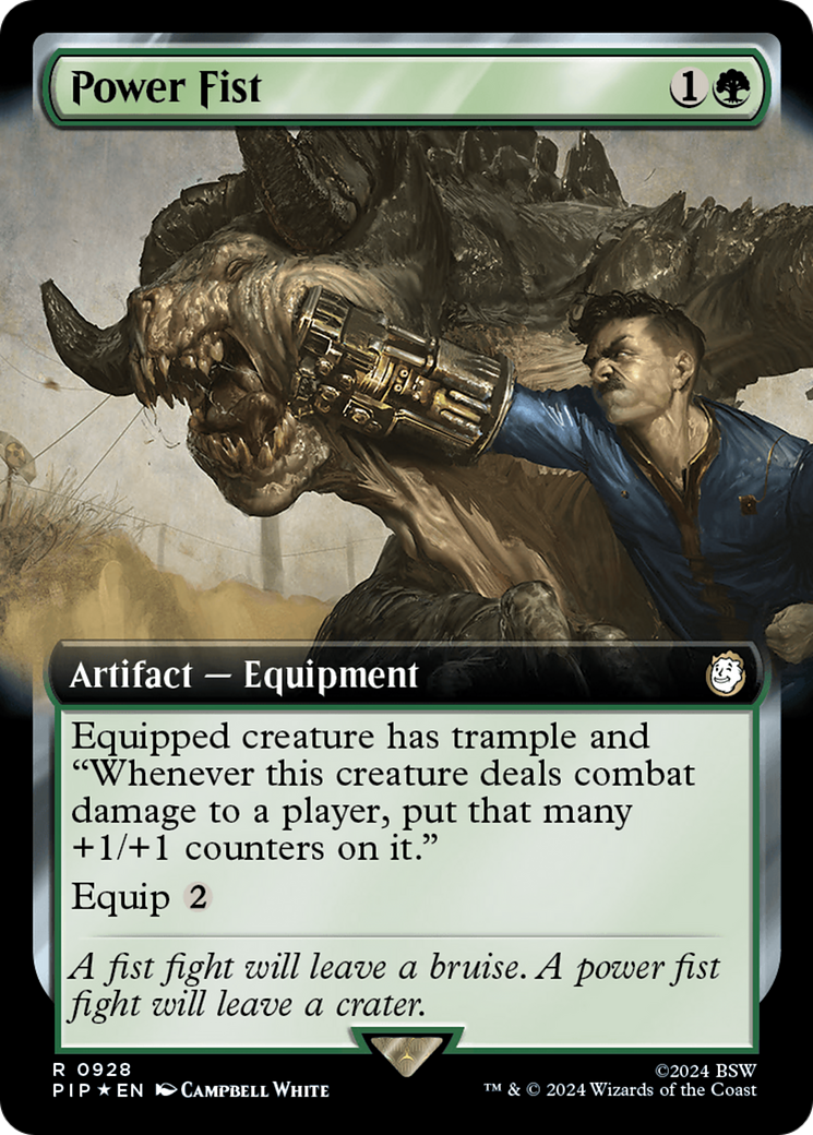 Power Fist (Extended Art) (Surge Foil) (928) [Universes Beyond: Fallout]