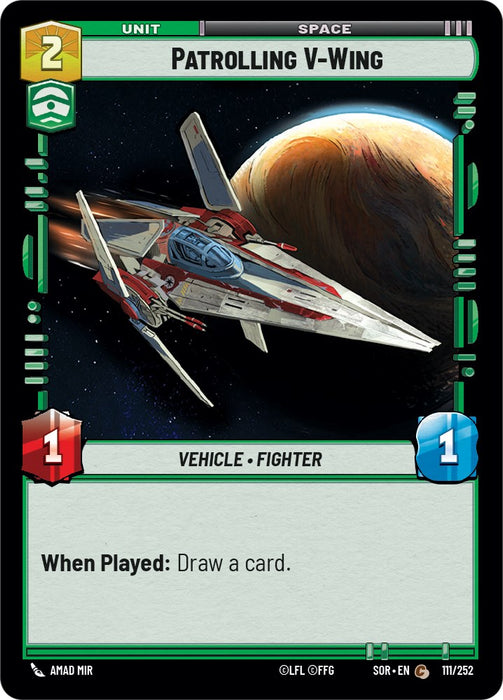 Patrolling V-Wing (111/252) [Spark of Rebellion]