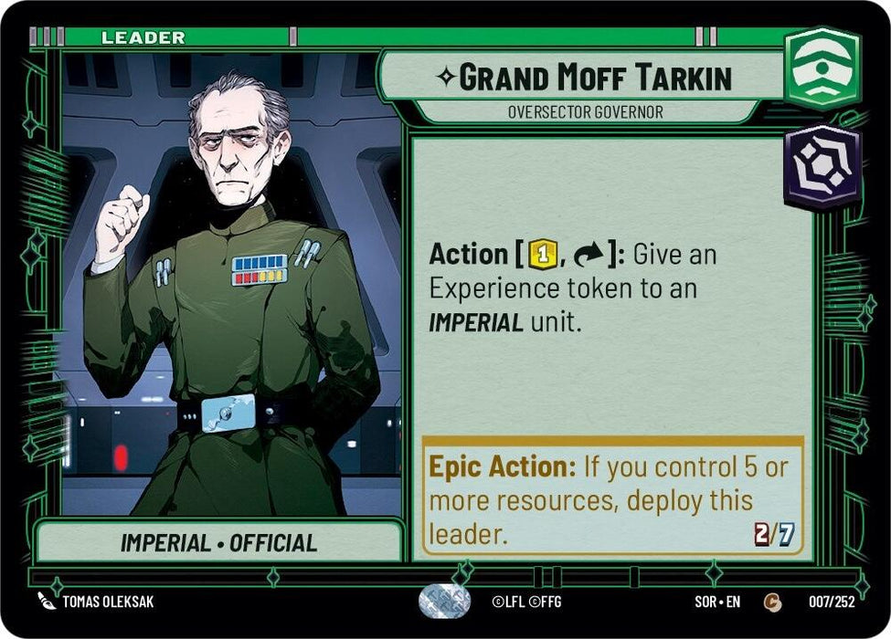 Grand Moff Tarkin - Oversector Governor (007/252) [Spark of Rebellion]