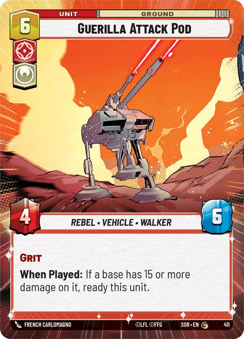 Guerilla Attack Pod (Hyperspace) (411) [Spark of Rebellion]