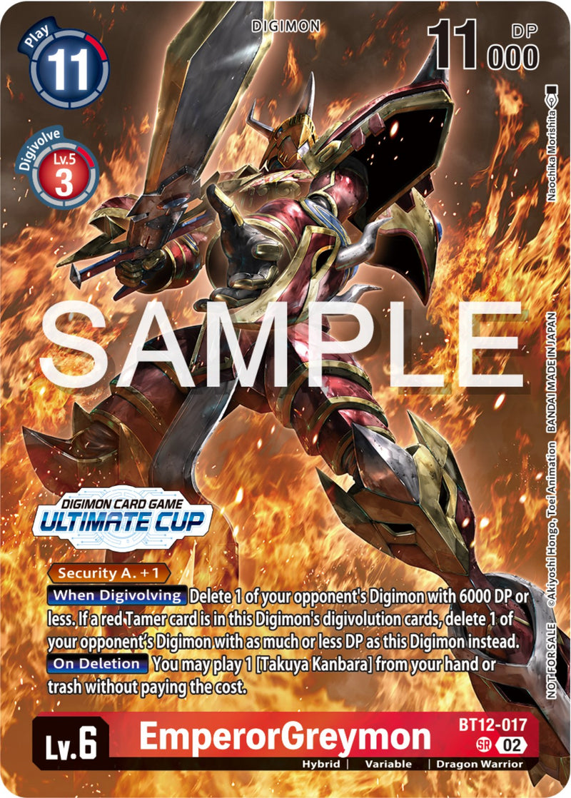 EmperorGreymon (Ultimate Cup 2024) (BT12-017 SR) [Across Time]