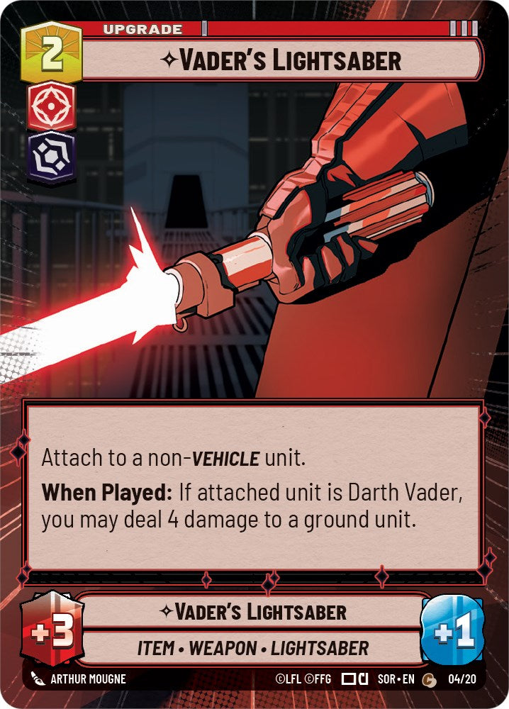 Vader's Lightsaber (Hyperspace) (04/20) [Spark of Rebellion: Weekly Play Promos]