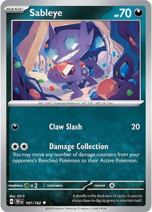 Sableye (107/162) [SV05: Temporal Forces]