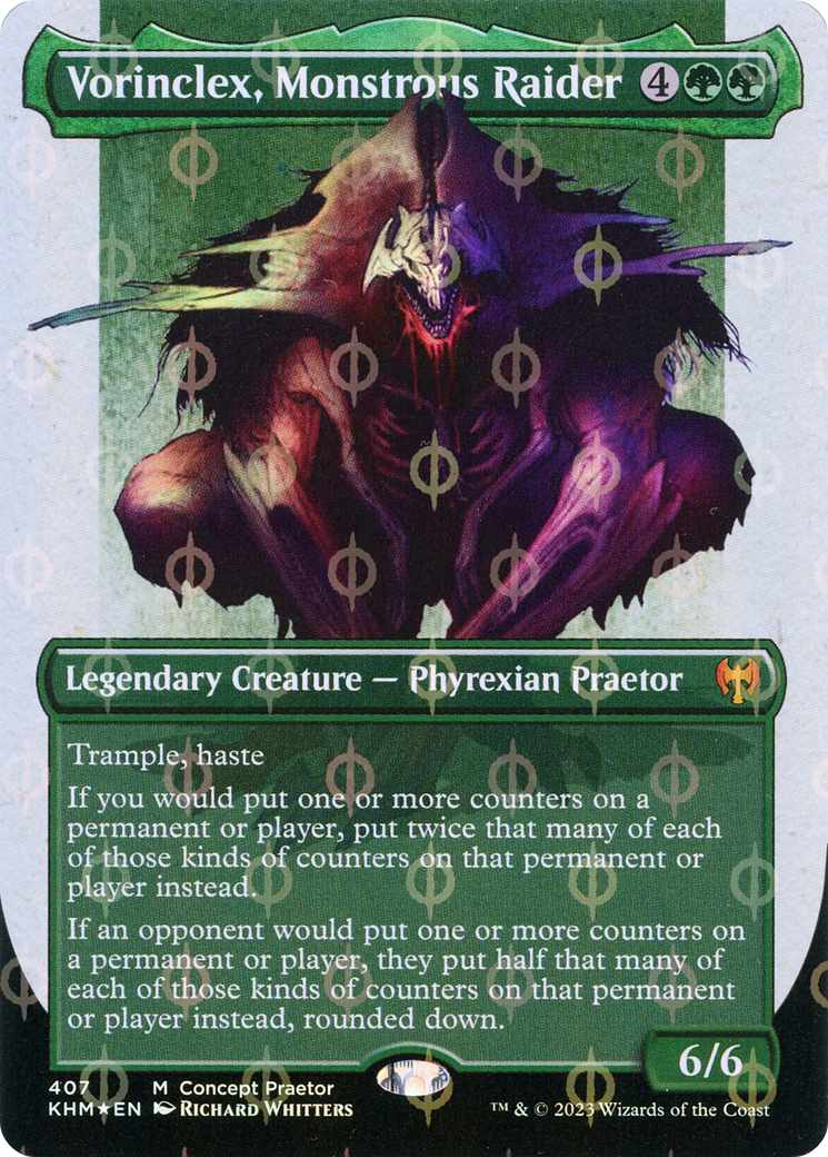 Vorinclex, Monstrous Raider (Concept Praetor) (Step-and-Compleat Foil) (407) [Phyrexia: All Will Be One]