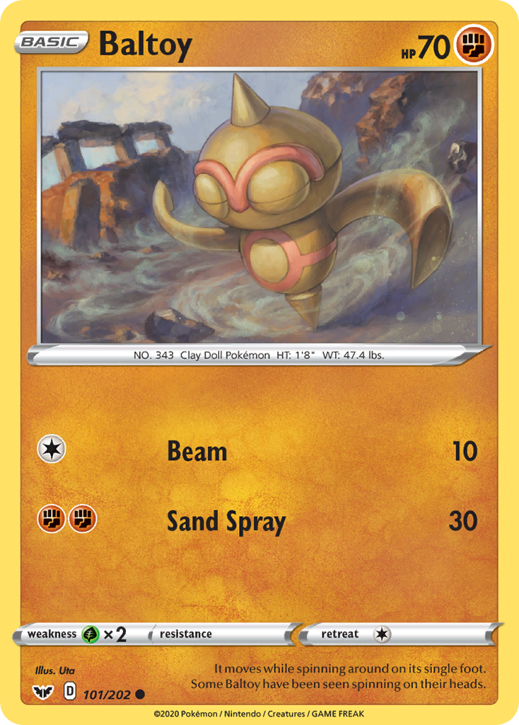 Baltoy (101) (101/202) [SWSH01: Sword & Shield Base Set]