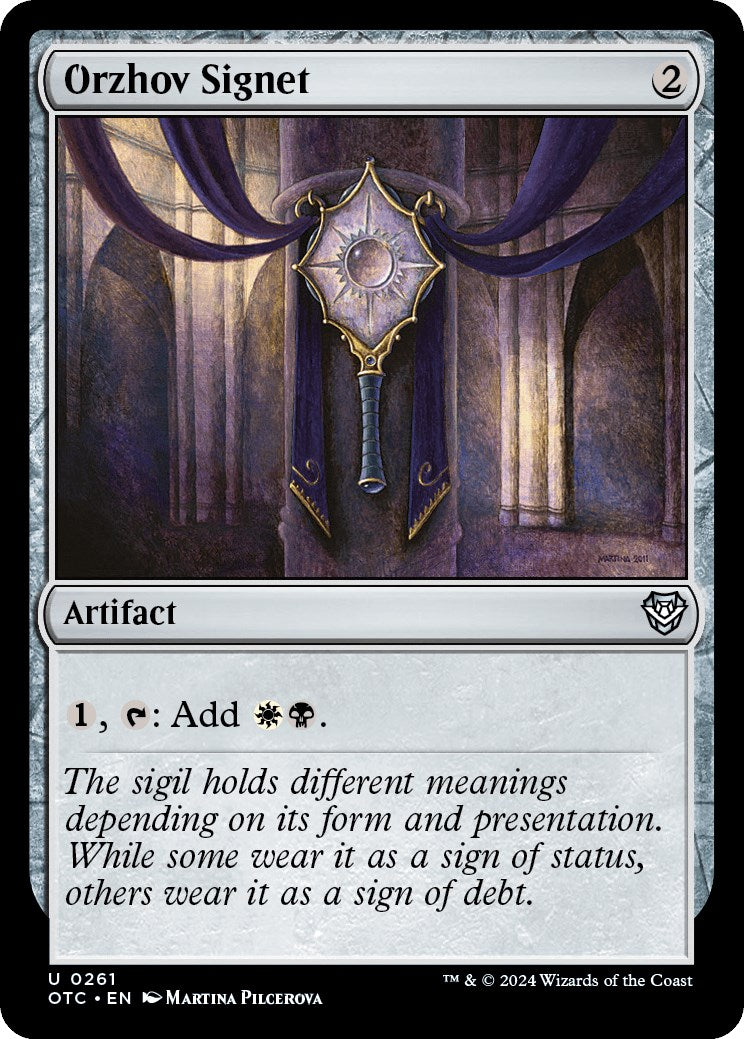 Orzhov Signet (261) [Commander: Outlaws of Thunder Junction]