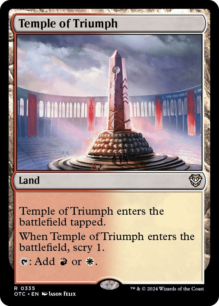 Temple of Triumph [Outlaws of Thunder Junction Commander]