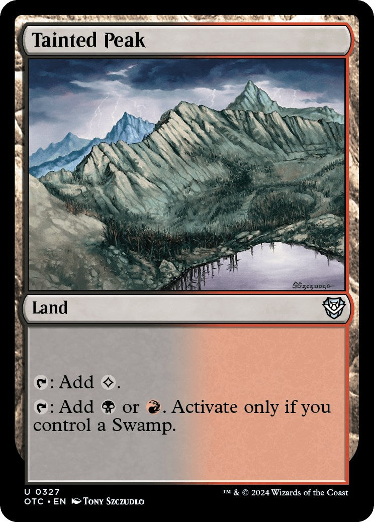 Tainted Peak (327) [Commander: Outlaws of Thunder Junction]