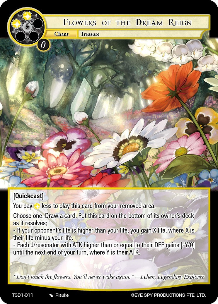 Flowers of the Dream Reign (TSD1-011) [Starter Deck: Lehen]
