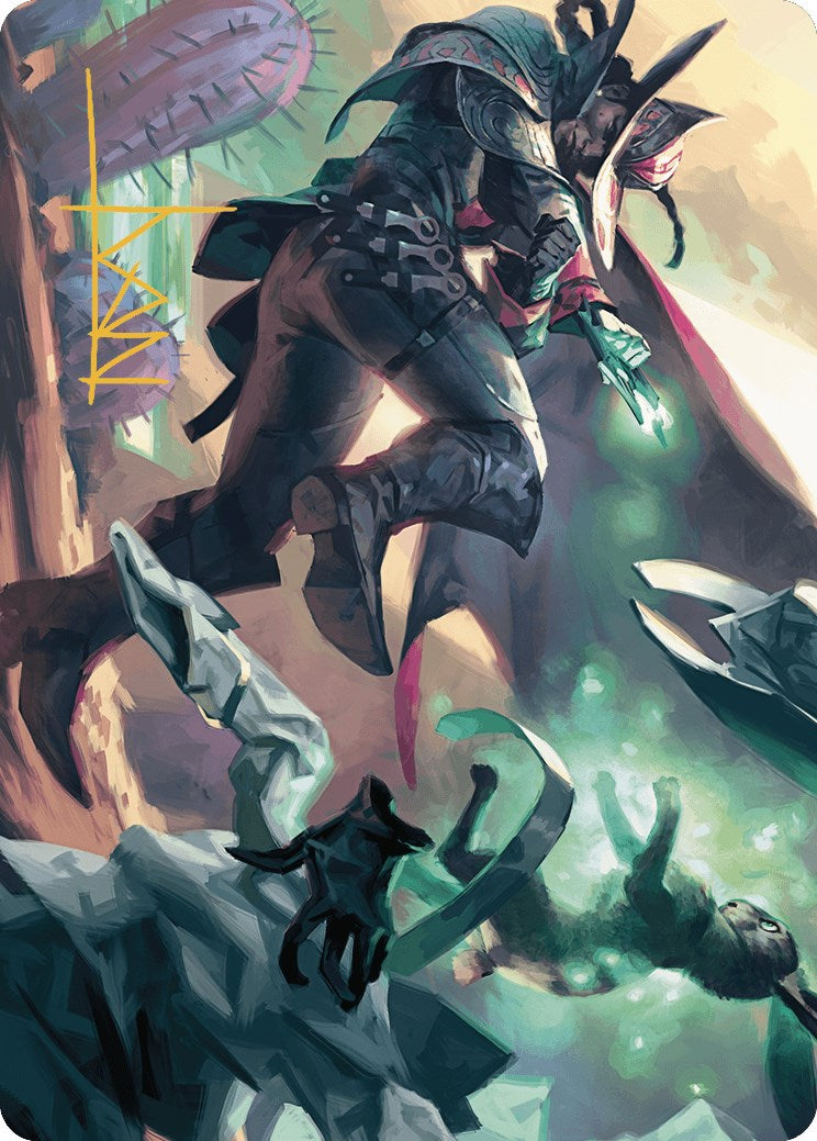 Metamorphic Blast Art Card (Gold-Stamped Signature) (7) [Art Series: Outlaws of Thunder Junction]