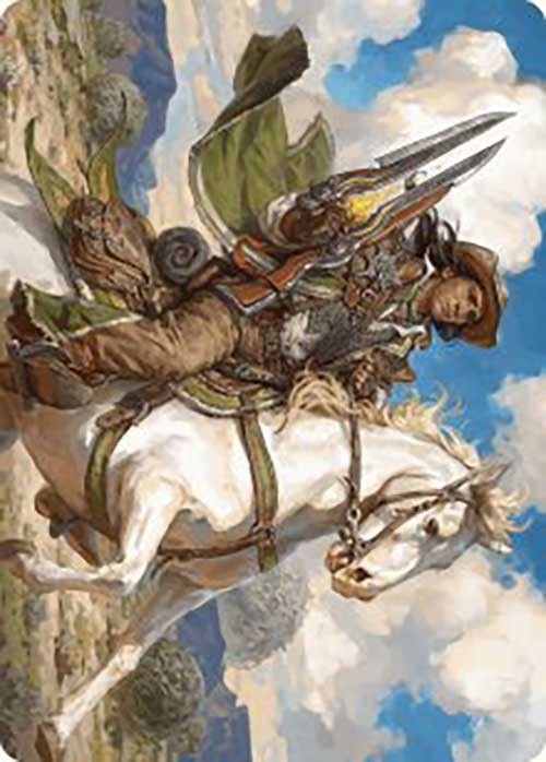 Wylie Duke, Atiin Hero Art Card (35) [Art Series: Outlaws of Thunder Junction]