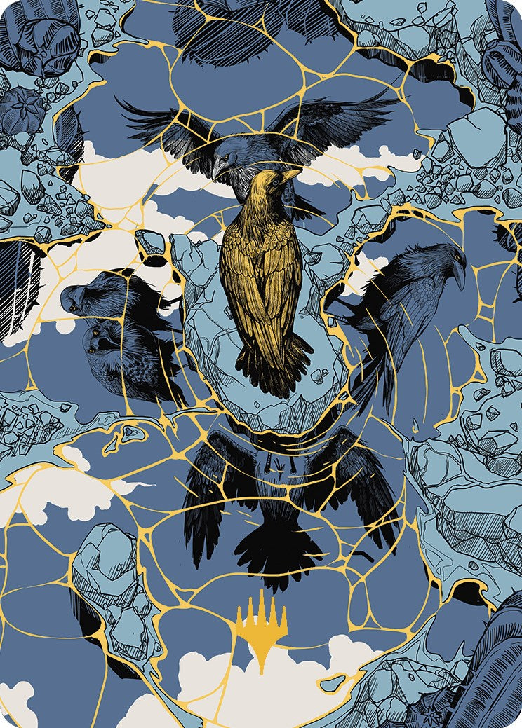 Fractured Identity Art Card (Gold-Stamped Planeswalker Symbol) (46) [Art Series: Outlaws of Thunder Junction]