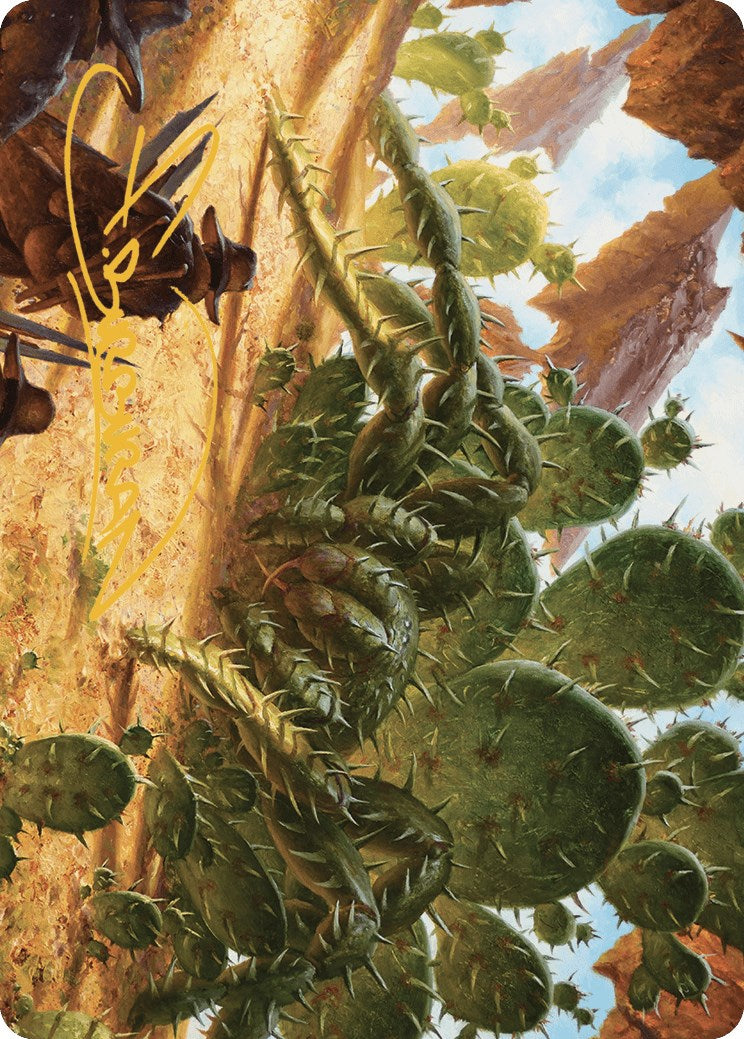 Cactarantula Art Card (Gold-Stamped Signature) (12) [Art Series: Outlaws of Thunder Junction]