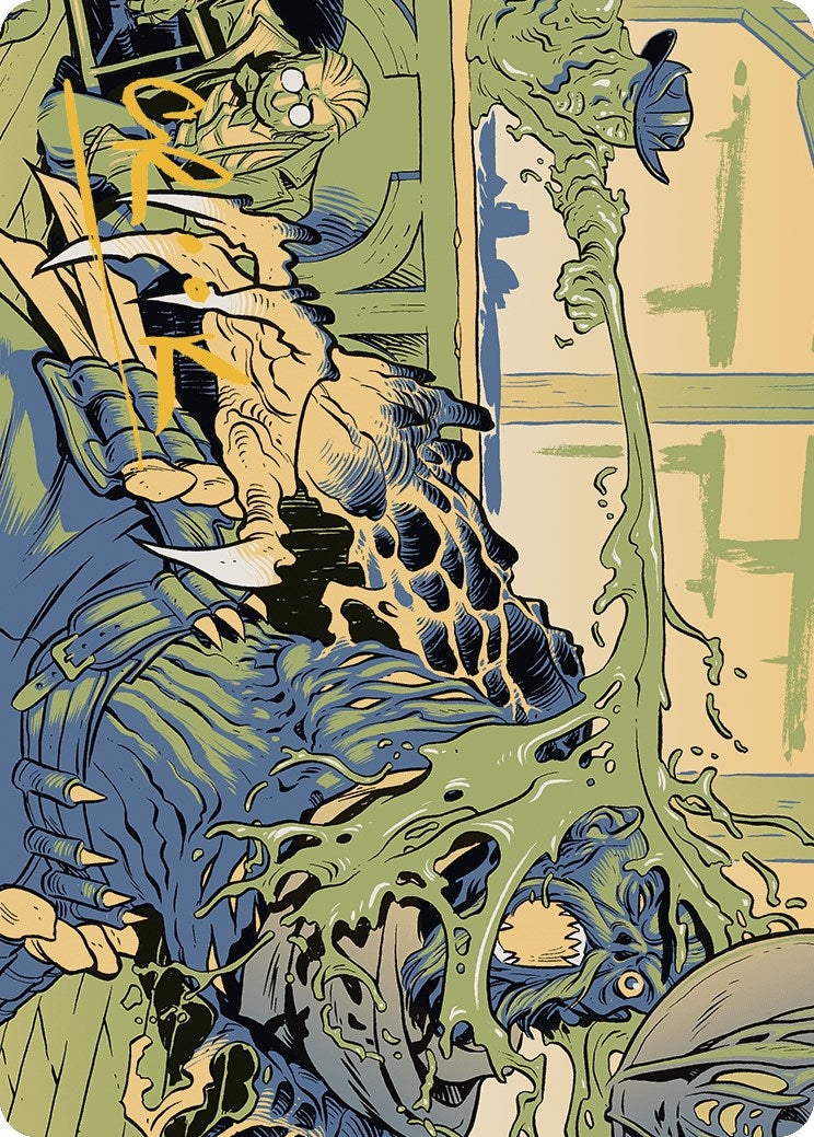 Voidslime Art Card (Gold-Stamped Signature) (49) [Art Series: Outlaws of Thunder Junction]