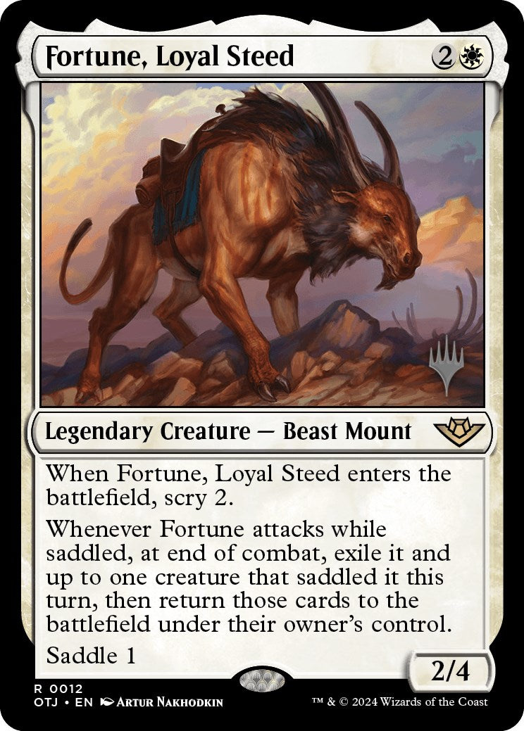 Fortune, Loyal Steed (12) [Promo Pack: Outlaws of Thunder Junction]