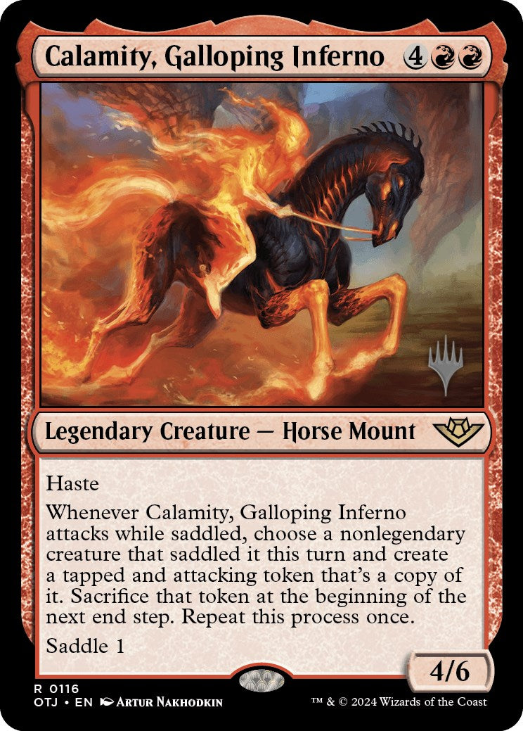 Calamity, Galloping Inferno (116) [Promo Pack: Outlaws of Thunder Junction]