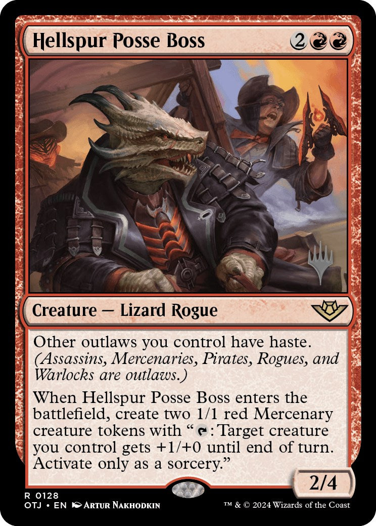 Hellspur Posse Boss (128) [Promo Pack: Outlaws of Thunder Junction]