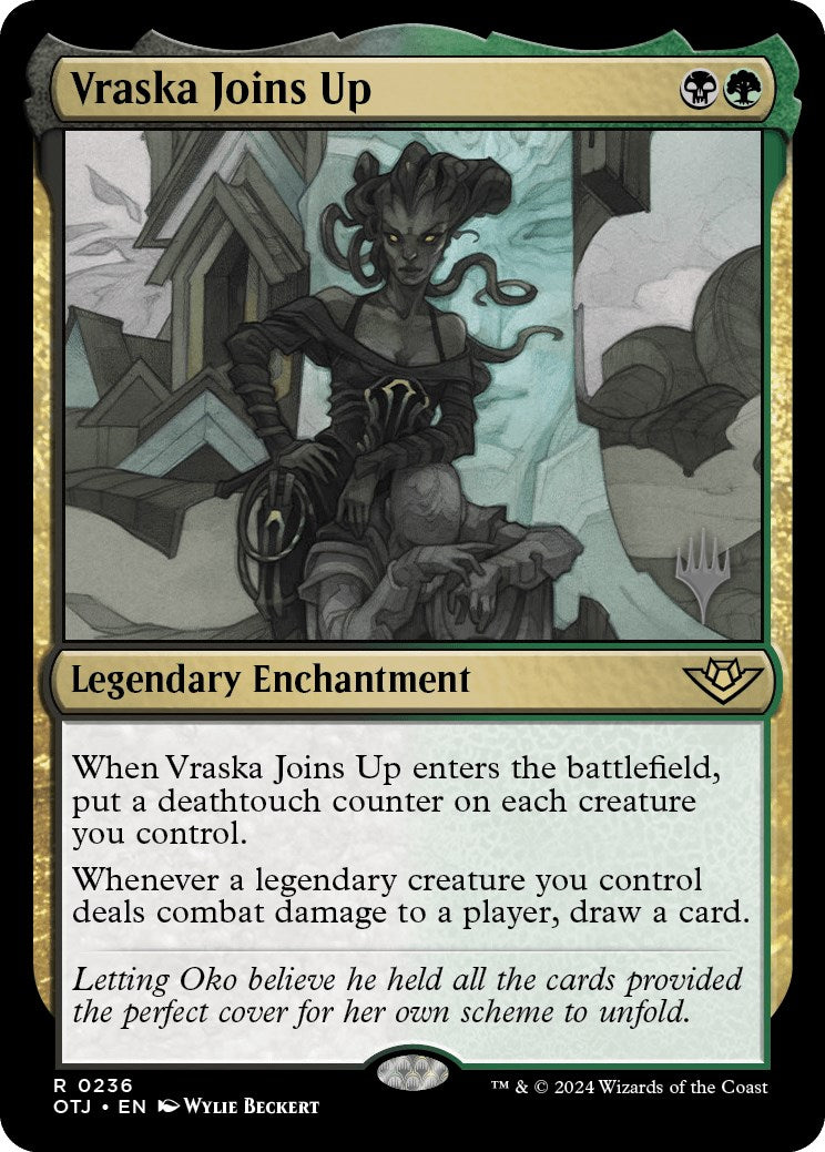 Vraska Joins Up (236) [Promo Pack: Outlaws of Thunder Junction]