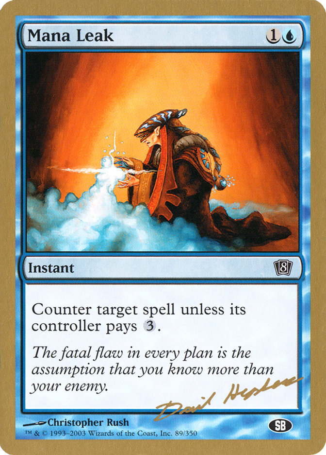 Mana Leak - 2003 Dave Humpherys (8ED) (SB) [World Championship Decks]