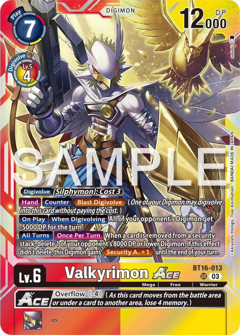 Valkyrimon ACE (BT16-013 SR) [Beginning Observer]