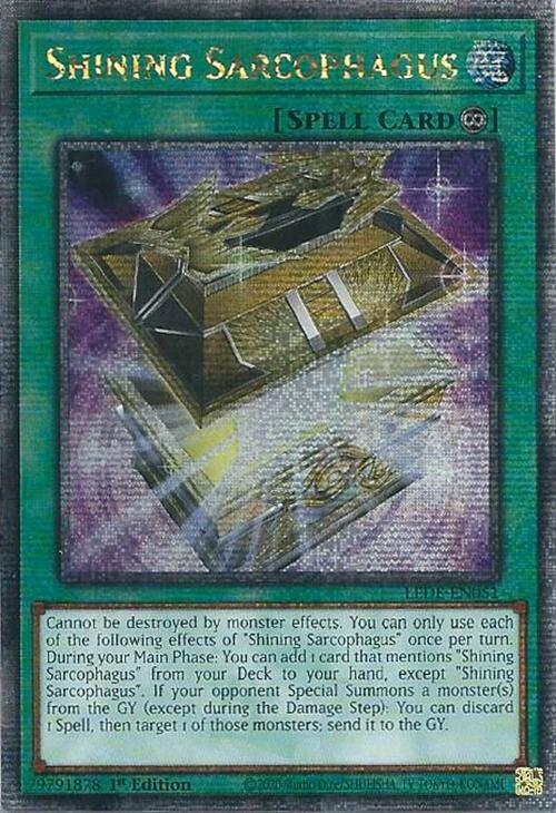 Shining Sarcophagus (Quarter Century Secret Rare) (LEDE-EN051) [Legacy of Destruction]