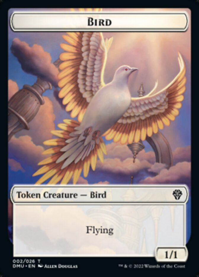 Bird (002) // Treasure Double-Sided Token (2 // 24) [Dominaria United]
