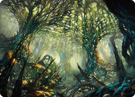 The Hunter Maze Art Card (60) [Art Series: Phyrexia: All Will Be One]