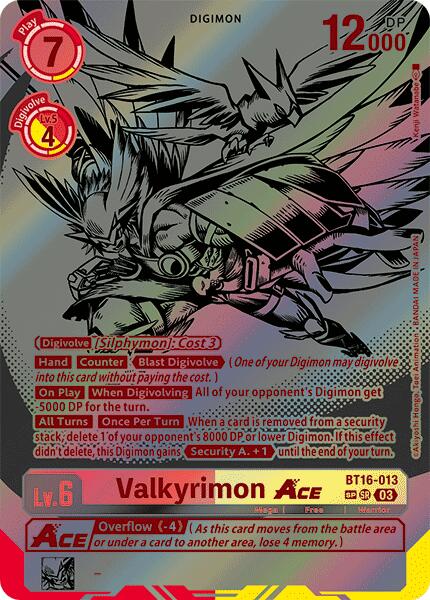 Valkyrimon ACE (Textured) (BT16-013 SR) [Beginning Observer]