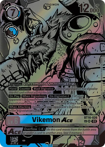 Vikemon ACE (Textured) (BT16-026 SR) [Beginning Observer]