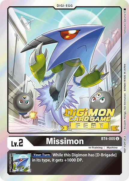 Missimon (Digimon Card Game Fest 2022) (BT4-005 U) [Great Legend]