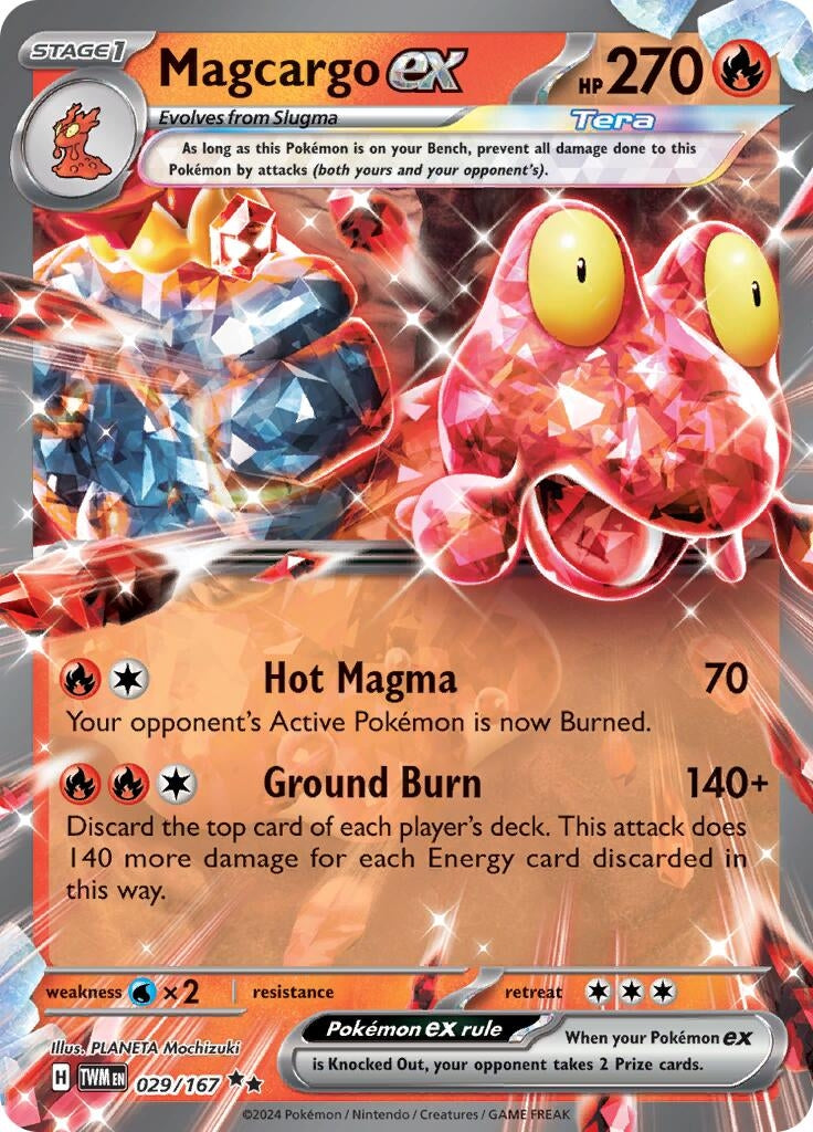 Magcargo ex 029 167 (029/167) [Twilight Masquerade]