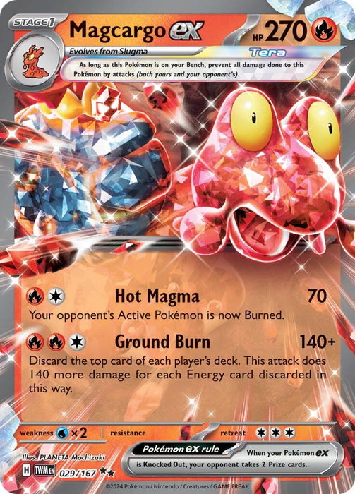 Magcargo ex 029 167 (029/167) [Twilight Masquerade]