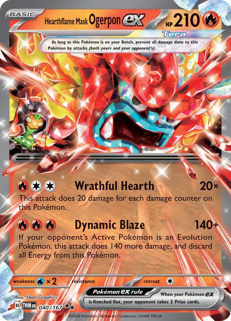 Hearthflame Mask Ogerpon ex (040/167) [SV06: Twilight Masquerade]