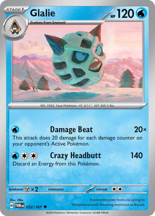 Glalie (052/167) [Twilight Masquerade]