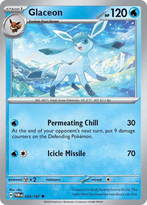 Glaceon (054/167) [Twilight Masquerade]