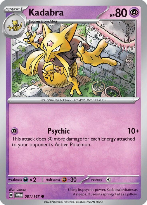 Kadabra (081/167) [Twilight Masquerade]