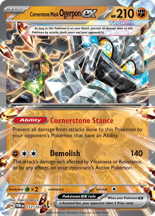 Cornerstone Mask Ogerpon ex 112 167 (112/167) [Twilight Masquerade]