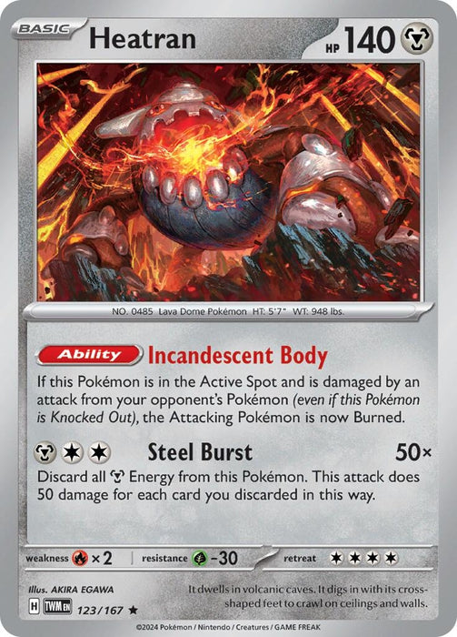 Heatran (123/167) [Twilight Masquerade]