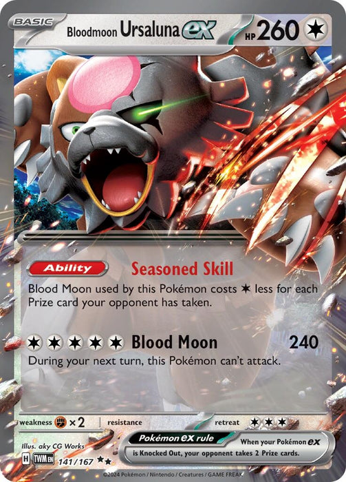 Bloodmoon Ursaluna ex 141 167 (141/167) [Twilight Masquerade]