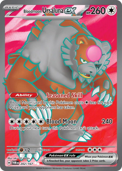 Bloodmoon Ursaluna ex 202 167 (202/167) [Twilight Masquerade]